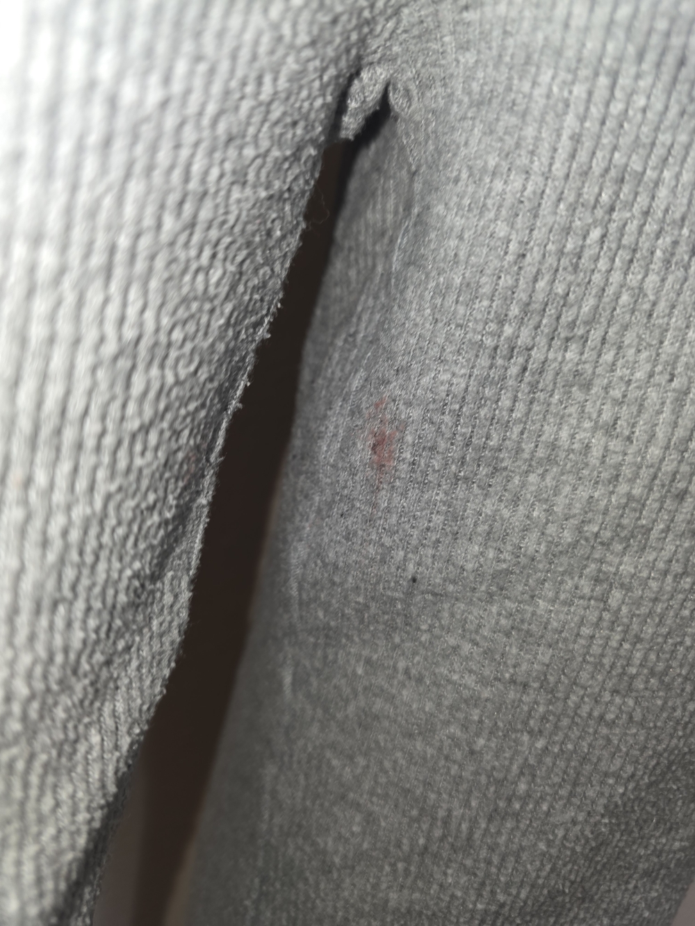 Bershka Light Gray Ribbed Drawstring Knit Pants - Picture 7 of 7